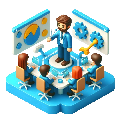 خدماتنا 23 strategic team collaboration 3d flat cartoon icon showing critical nature team collaboration removebg preview